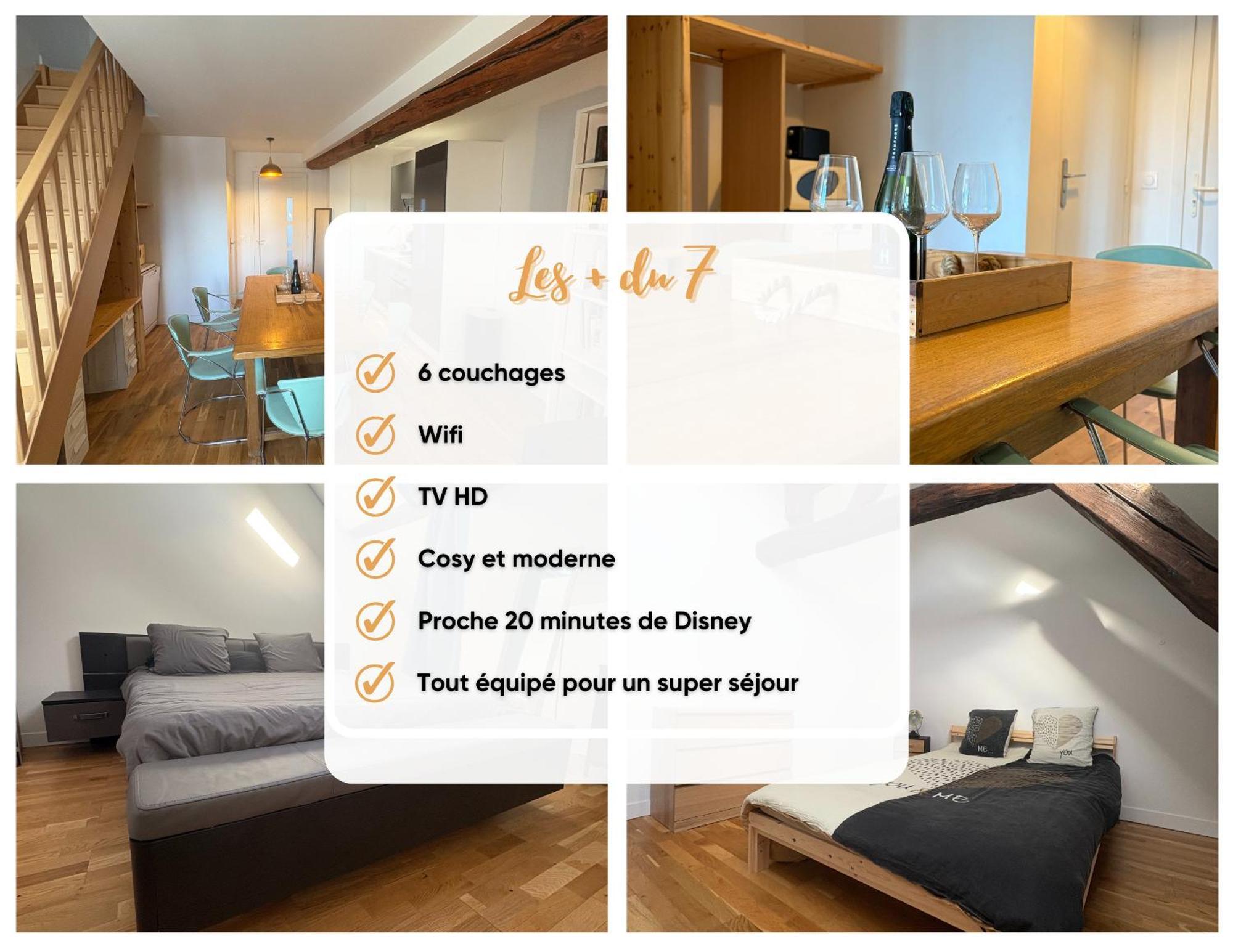 Le 7 - Appartement Cosy - Disney 20 Min Мо Экстерьер фото